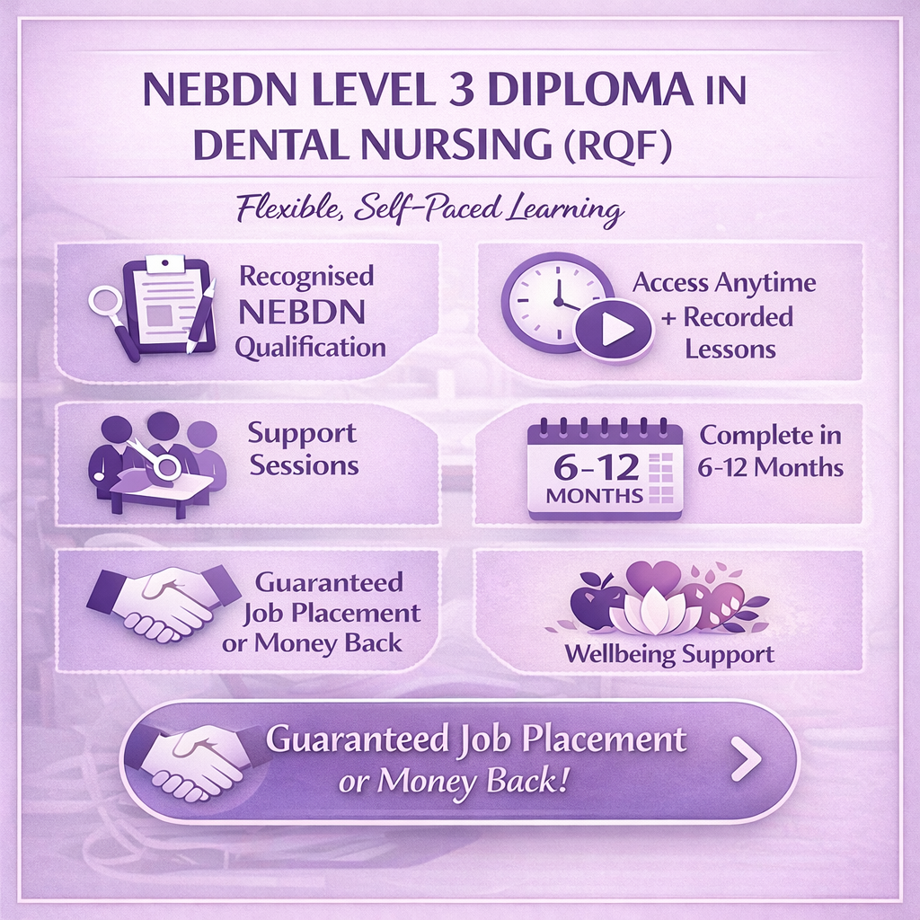NEBDN Level 3 Diploma in Dental Nursing (RQF)